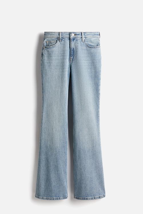 Curvy fit flared high jeans - light denim blue