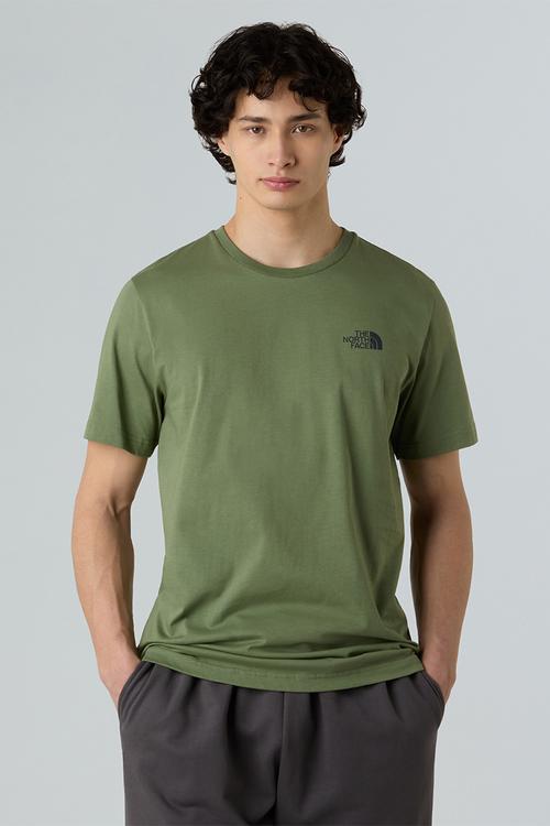 Short sleeve mountain sketch tee - bark mist