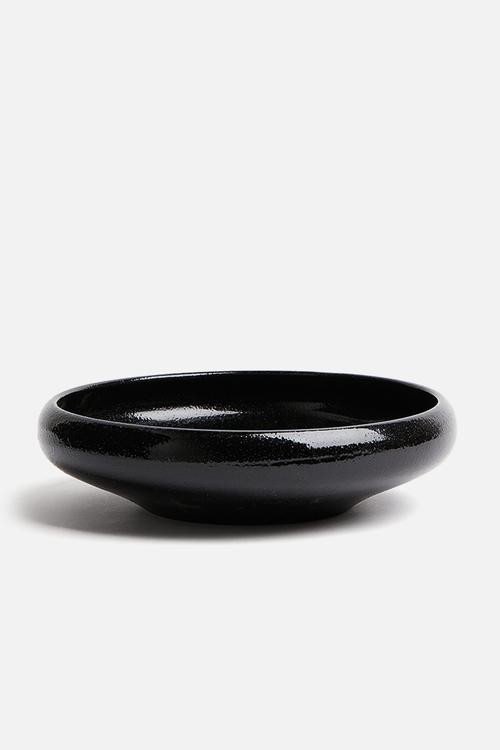 Large stoneware bowl - black