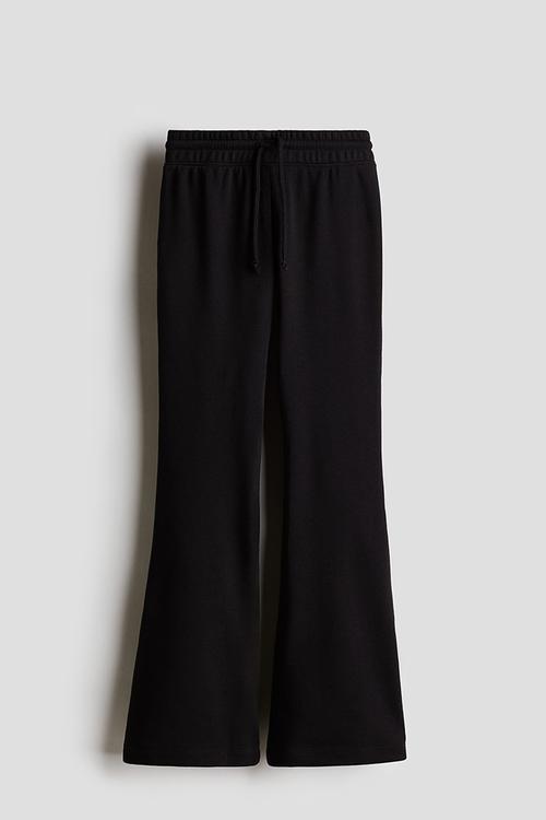 Flared joggers - black