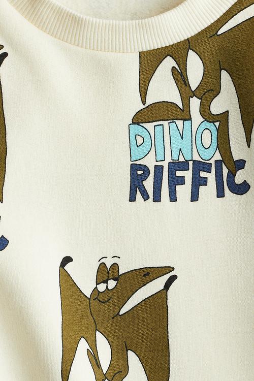 Sweatshirt - cream dinoriffic