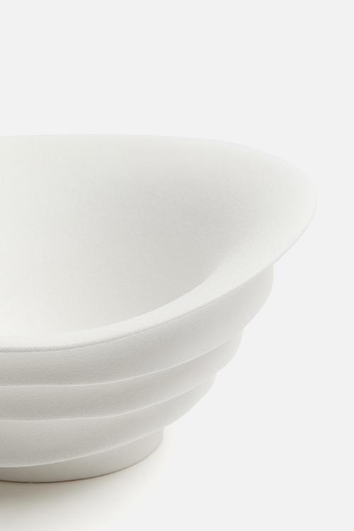 Stoneware bowl - white