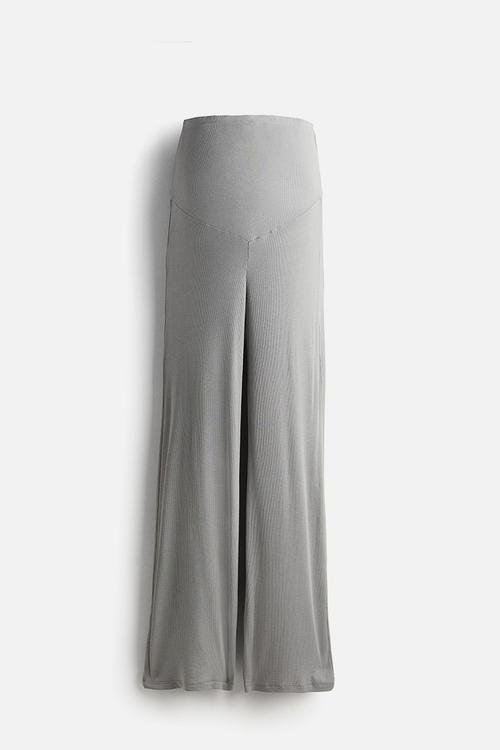Mama before & after ribbed jersey trousers - grey
