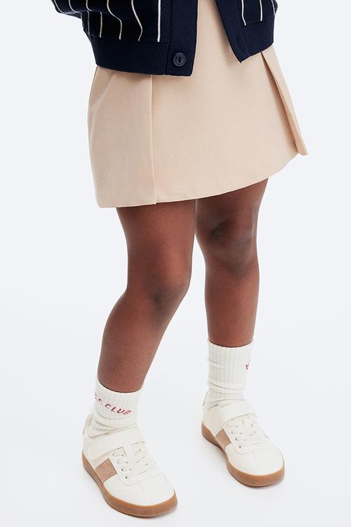 Pleated skirt - beige