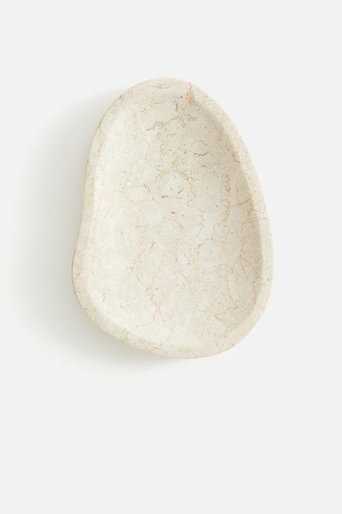 Small marble tray - light beige
