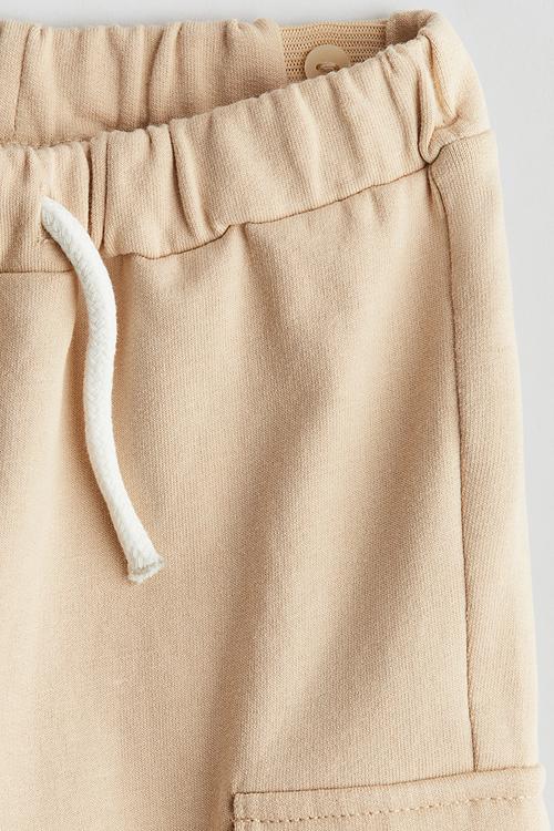 Cargo-style joggers - beige