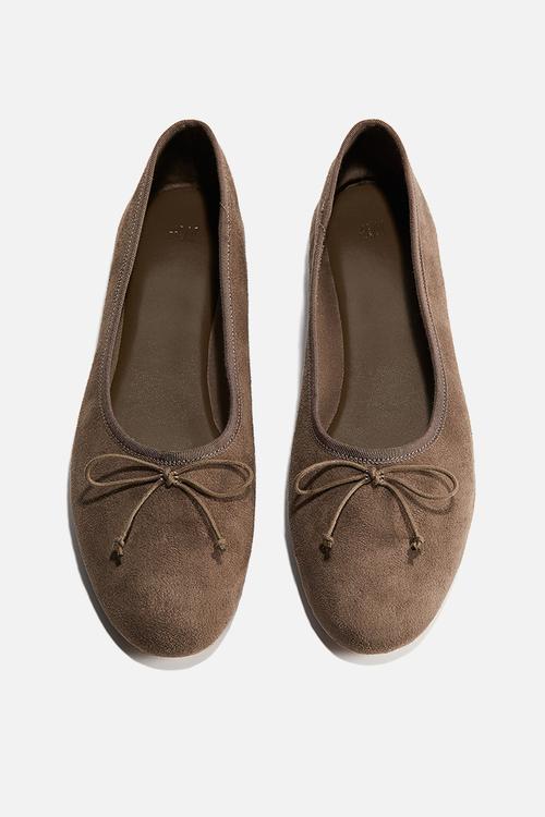 Ballet pumps - dark beige
