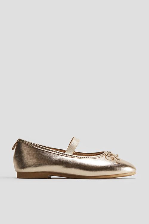 Ballet pumps - gold-coloured