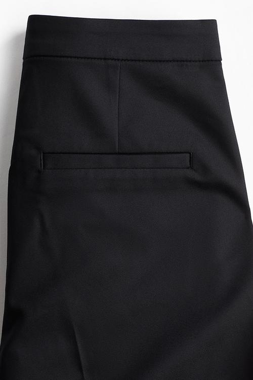Tailored cigarette trousers - black