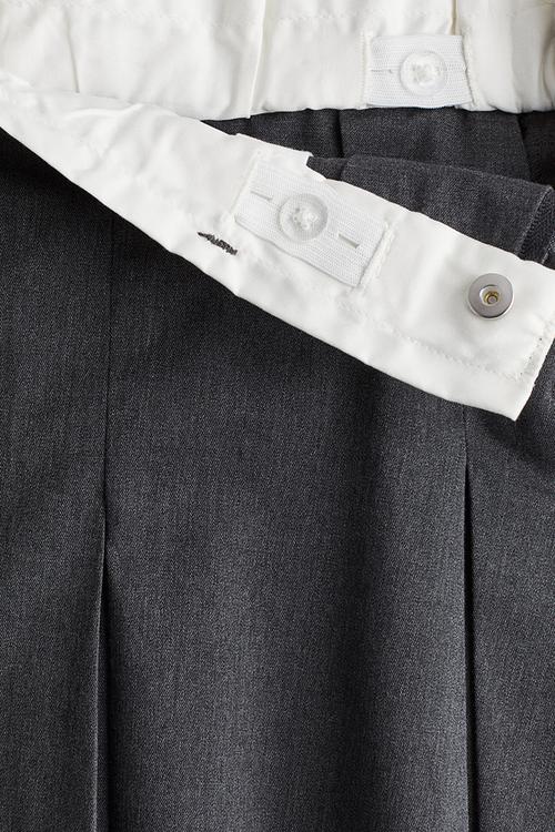 Pleated skirt - dark grey