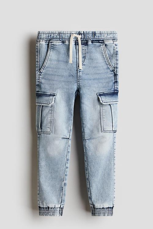 Cargo joggers - light denim blue