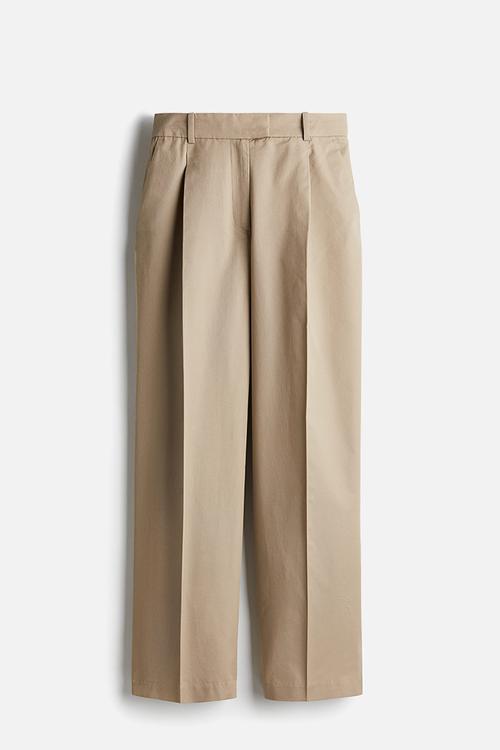 Crease-leg chinos - beige