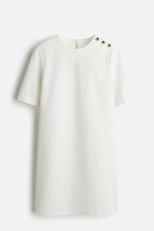 A-line dress - white