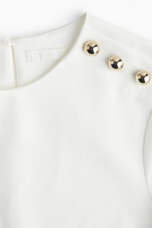 A-line dress - white