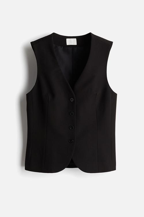 Suit waistcoat - black