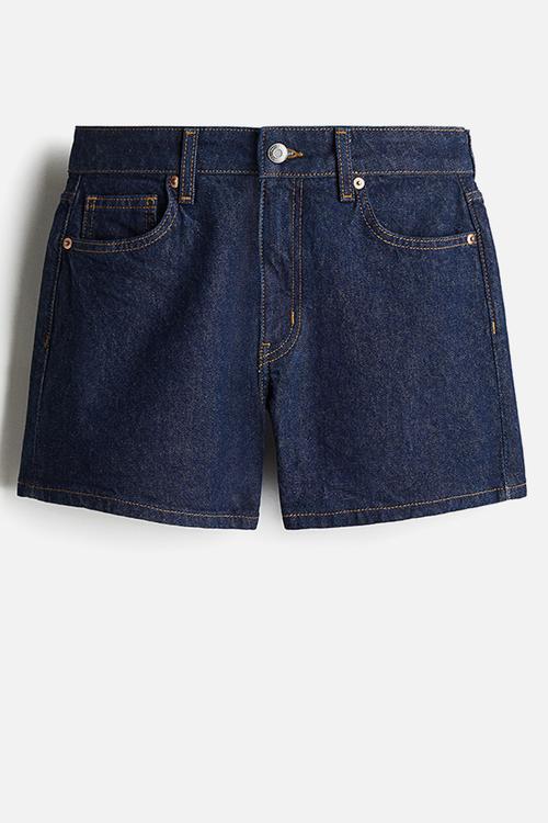 Denim shorts - dark denim blue