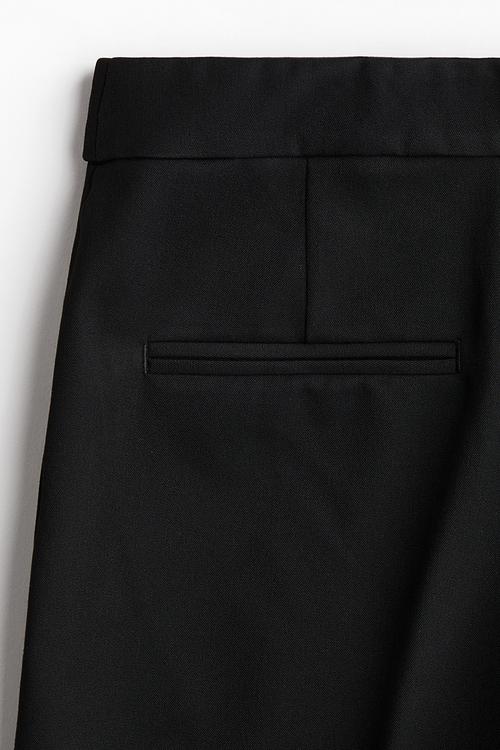 Bootcut trousers - black
