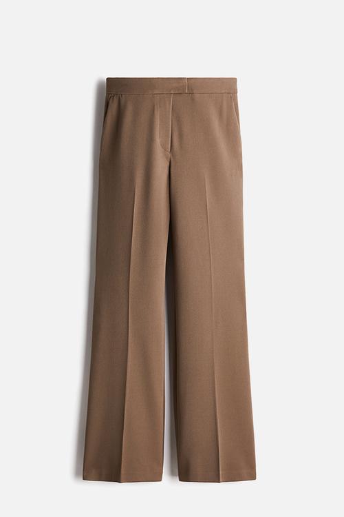 Bootcut trousers - brown