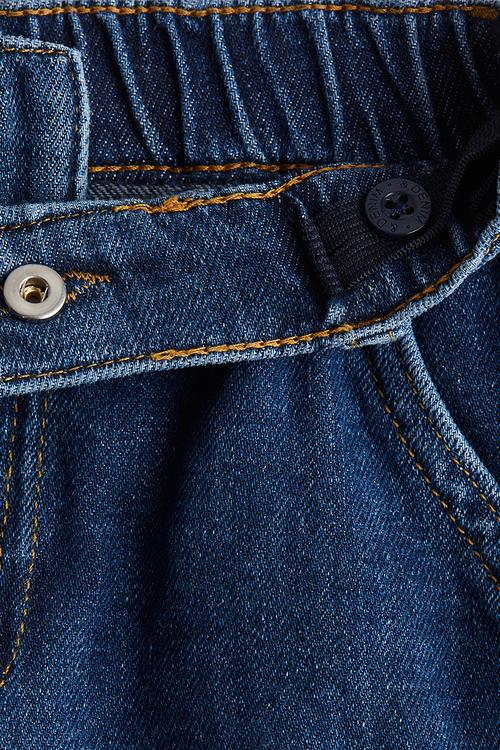 Loose-fit tapered jeans - dark denim blue