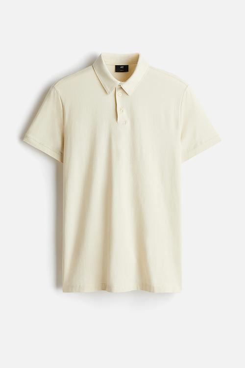 Slim fit polo shirt - light beige