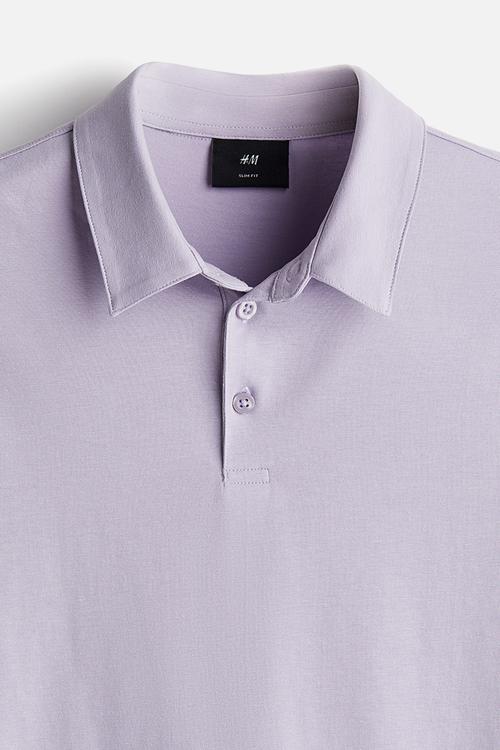 Slim fit polo shirt - purple