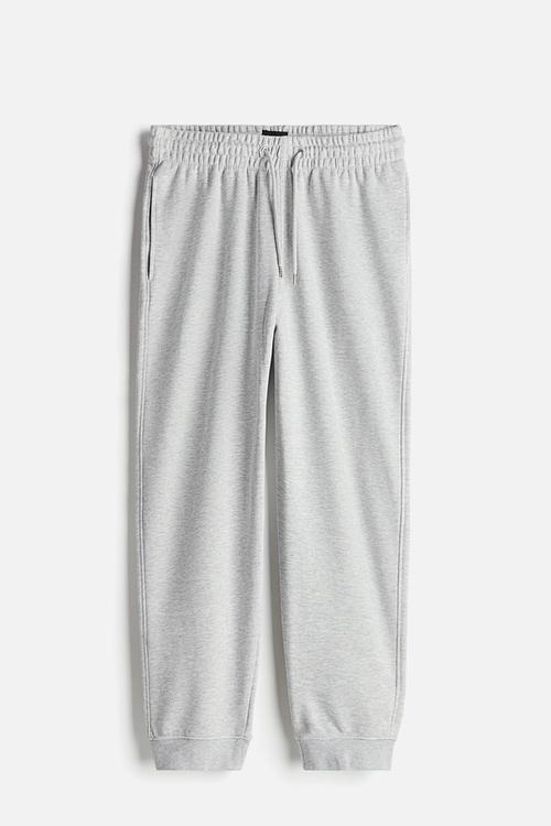 Regular fit sweatpants - light  grey marl
