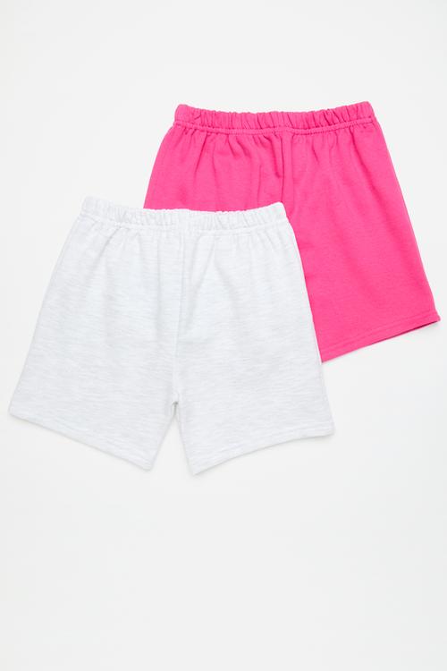 2 Pack shorts - ice & pink