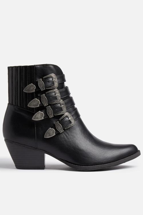 Buckled Cowboy Boot