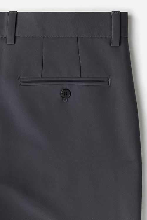 Slim fit cropped trousers - dark grey