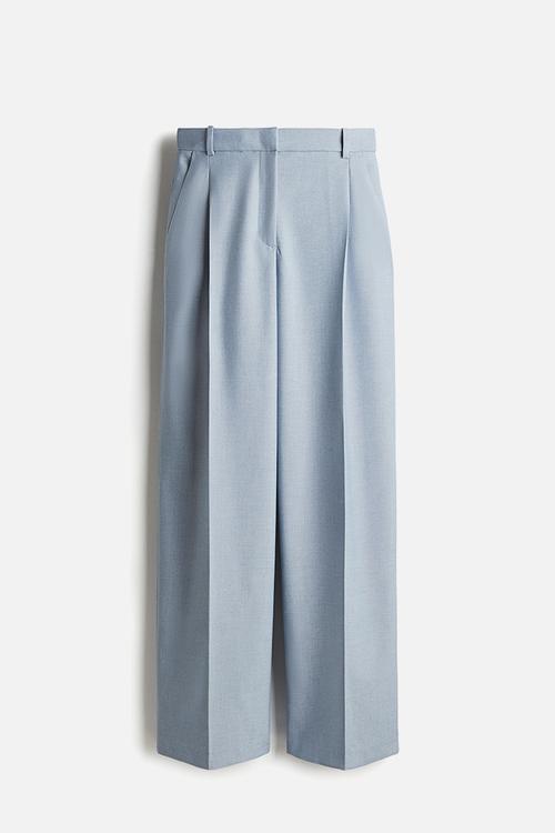 Tailored trousers - light dusty blue