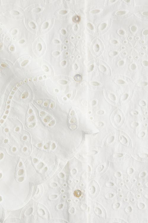 Broderie anglaise shirt - white