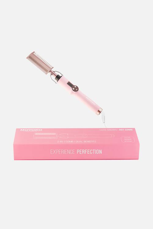 Moyoko Luxe Crown Hot Comb- Pink