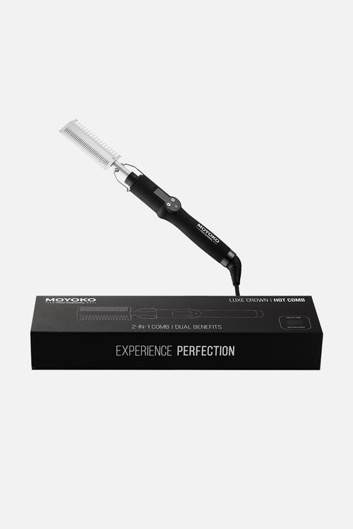 Moyoko Luxe Crown Hot Comb - Black