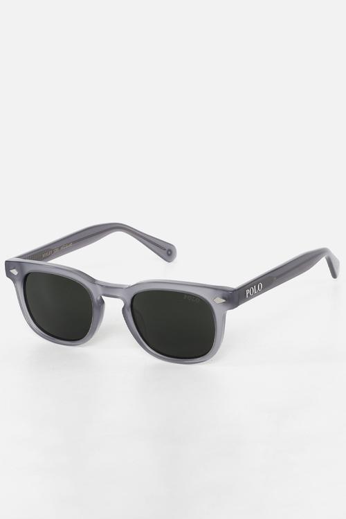 Bexley Polarised Round Sunglasses 49mm - Milky Grey