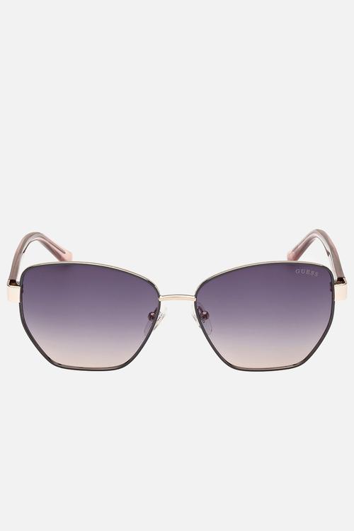 Geometric Shape Sunglasses 56mm - Grey