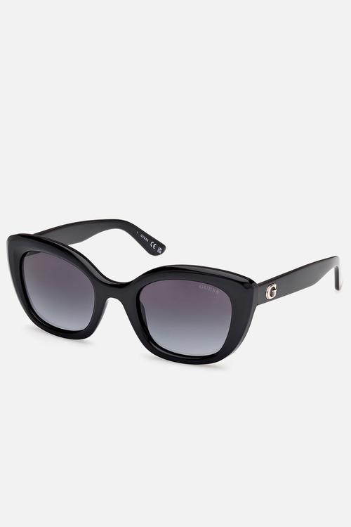 Square Shape Sunglasses 00196-01B-51 - Shiny Black