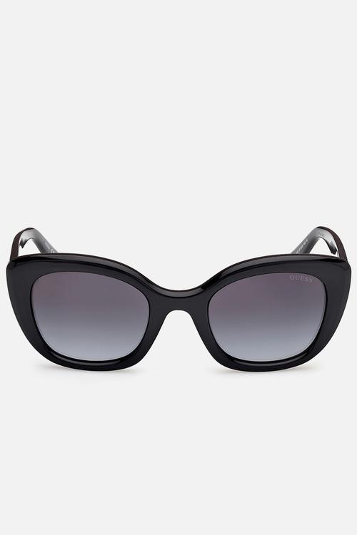 Square Shape Sunglasses 00196-01B-51 - Shiny Black