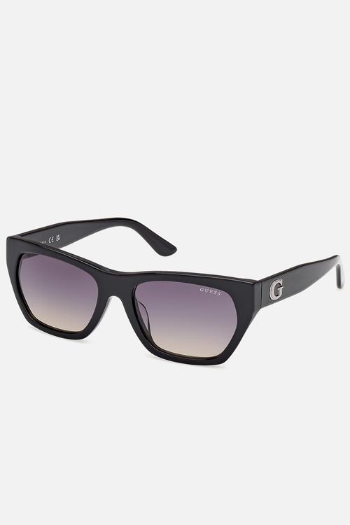 Geometric Shape Sunglasses 56mm - Shiny Black