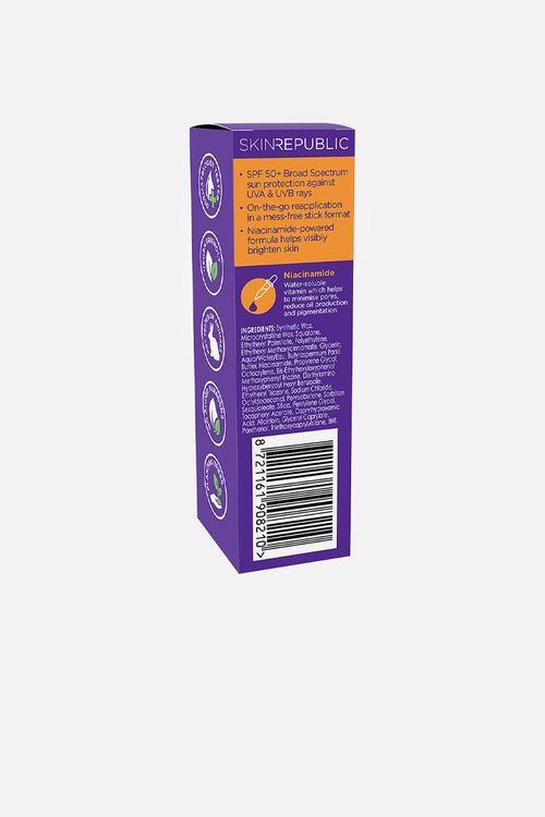 SPF 50+ Sunscreen + Niacinamide 5% Stick - 9g