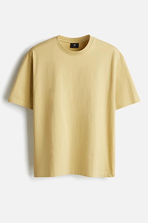 Loose fit T-shirt - yellow