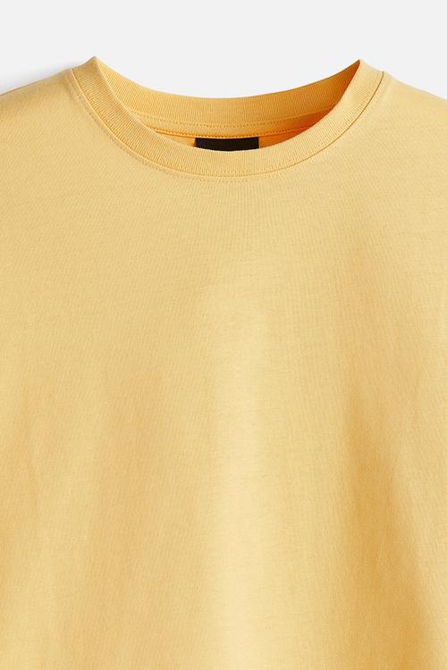 Loose fit T-shirt - yellow