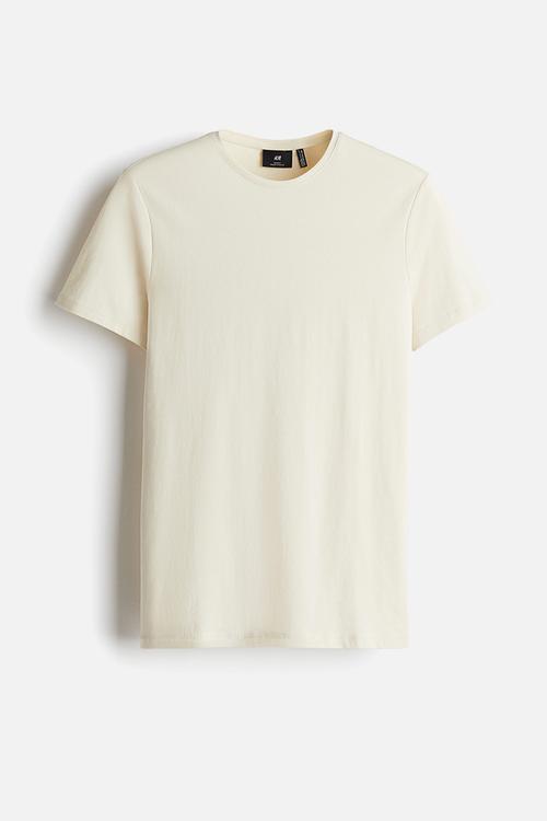Coolmax® slim fit T-shirt - light beige