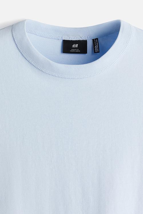 Coolmax® loose fit T-shirt - light blue