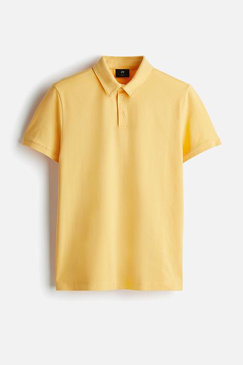 Slim fit polo shirt - yellow