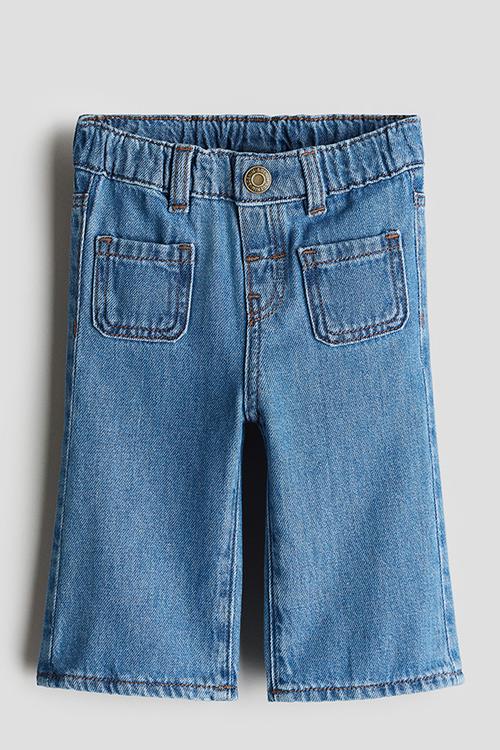 Flared leg jeans - denim blue