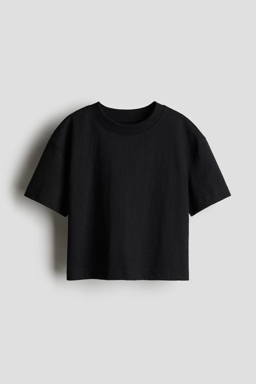 Boxy T-shirt - black