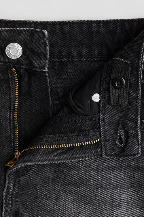 Denim shorts - dark grey