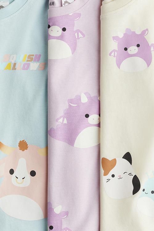 3-Pack printed jersey tops - multi