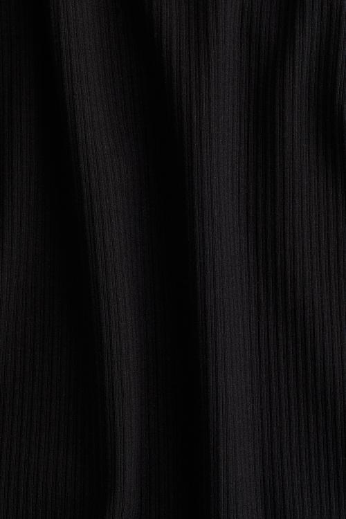 Mama ribbed T-shirt dress - black
