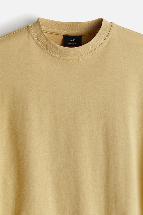 Oversized fit t-shirt - yellow